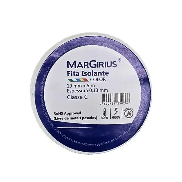 MARGIRIUS FITA ISOLANTE BRANCA 19MM X 5M