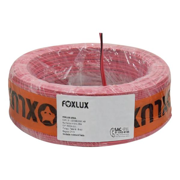 FOXLUX FIO DE SOM BICOLOR 0,75MM C/ 100M