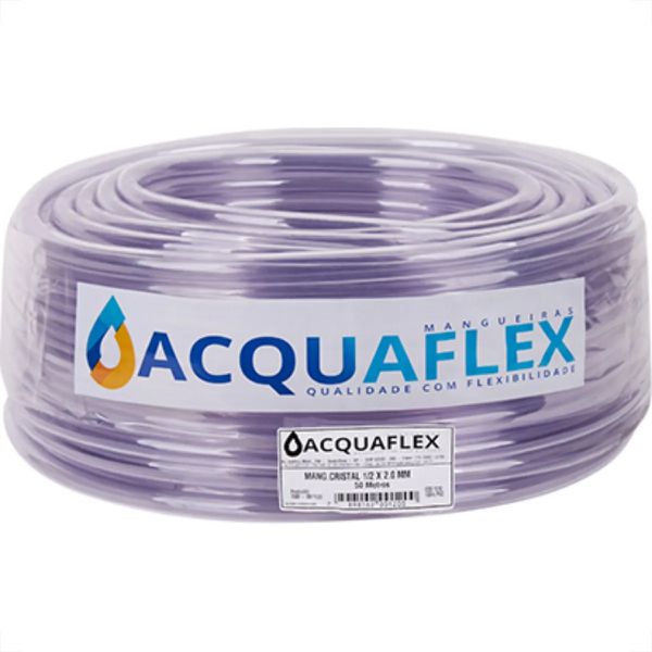 ACQUAFLEX MANG. CRISTAL 1/2 X 2,00MM C/ 100MTS (AR CONDICIONADO)