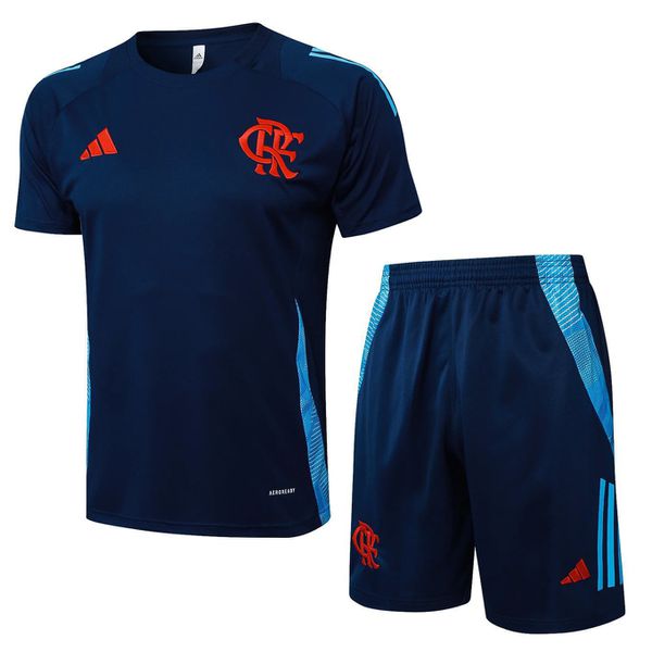 Kit Treino Flamengo Camisa + Shorts 25/26 Marinho