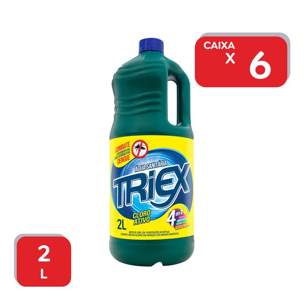 Água Sanitária Triex Verde Cloro Ativo 2L - 6x2L