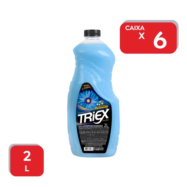 Amaciante de Roupas Triex Max Blue 2L - 6x2L.