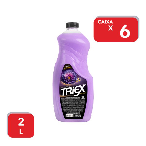 Amaciante de Roupas Triex Max Purple 2L - 6x2L