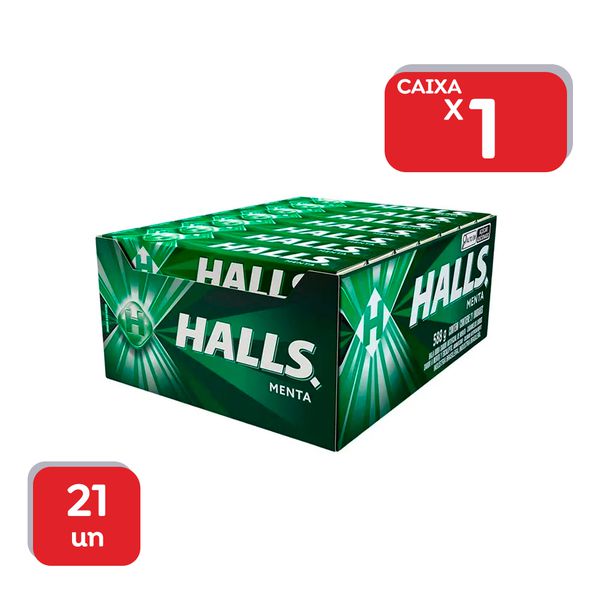 Drops Halls Menta Verde 28g - 21x28g