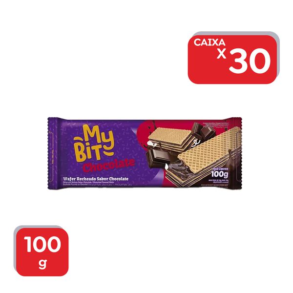 Biscoito Wafer Chocolate My Bit - 30x100g