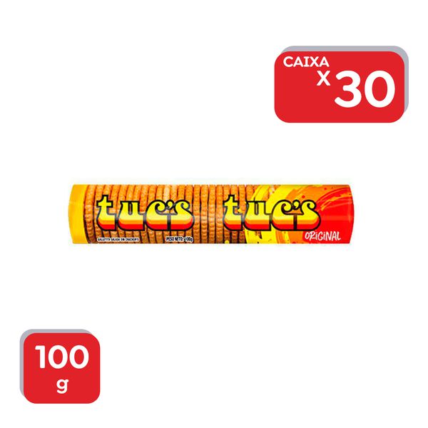 Biscoito Salgado Tuc´s Original - 30x100g