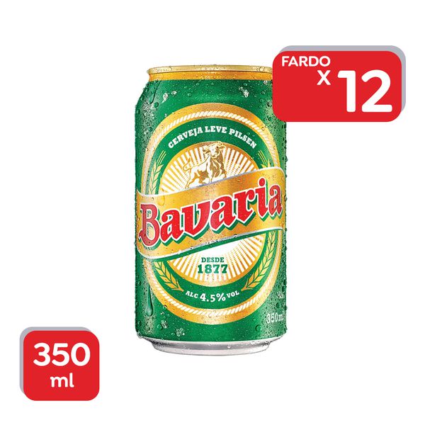 Cerveja Bavaria Pilsen Lata 350ml - 12x350ml.