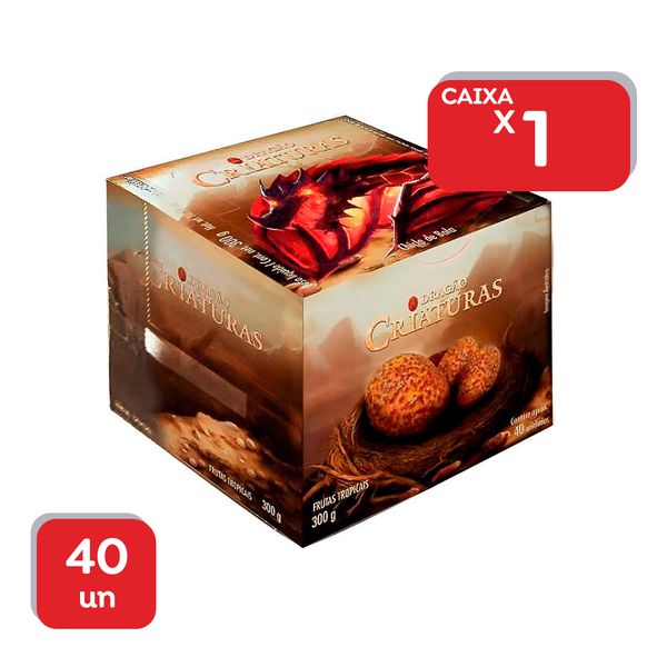 Chicle Criaturas Dragão Frutas Tropicais 300g