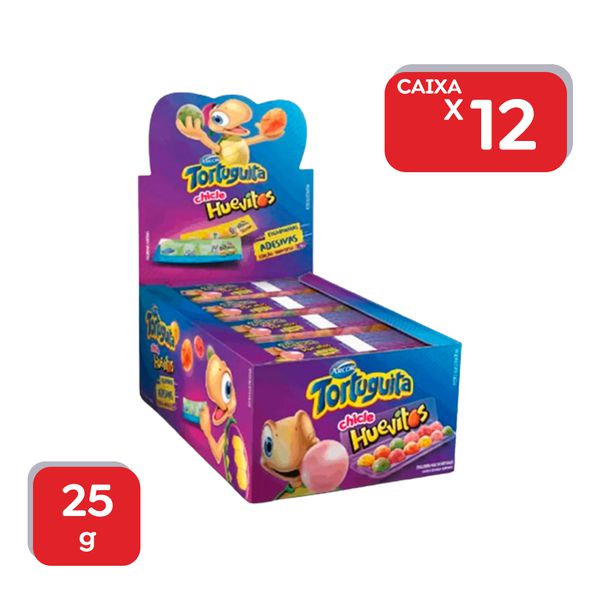 Chicle Huevitos Tortuguita Arcor Frutas - 12x25g