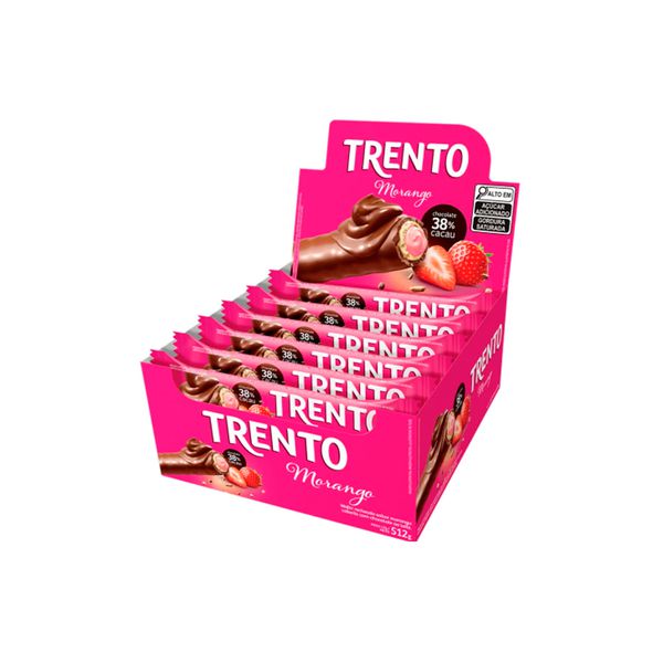 Chocolate Trento Morango 32g - 16x32g