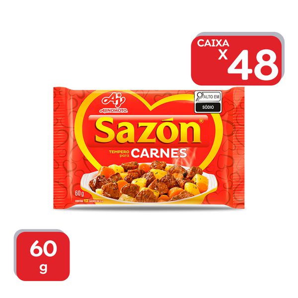 Tempero Sazón Carne 60g - 1x48Un