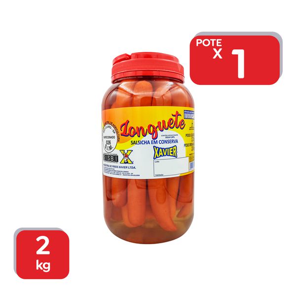 Salsicha em Conserva Xavier 2Kg - 1x25Un