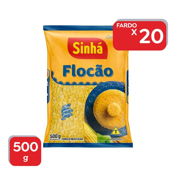 Flocão de Milho Sinhá 500g - 20x500g