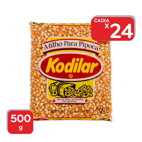 Milho De Pipoca Kodilar 500g - 24x500g
