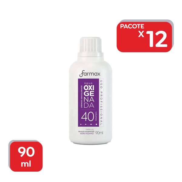 Água Oxigenada Farmax Cremosa 40 Volumes - 12x90ml