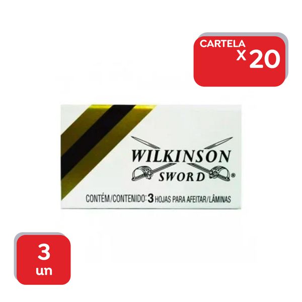 Lâmina De Barbear Wilkinson Sword - 20x3 Un