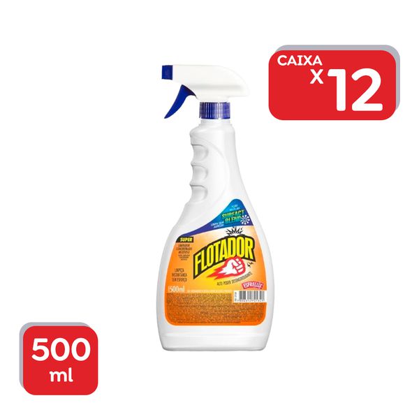 Limpador Flotador Multiuso Spray Esfrelux - 12x500ml