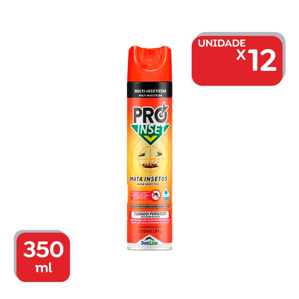 Inseticida Proinset Aerosol Mult Insetos - 12x350ml