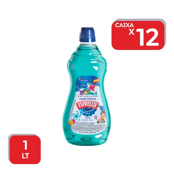 Limpador Perfumado Esfrelux Frescor - 12x1L