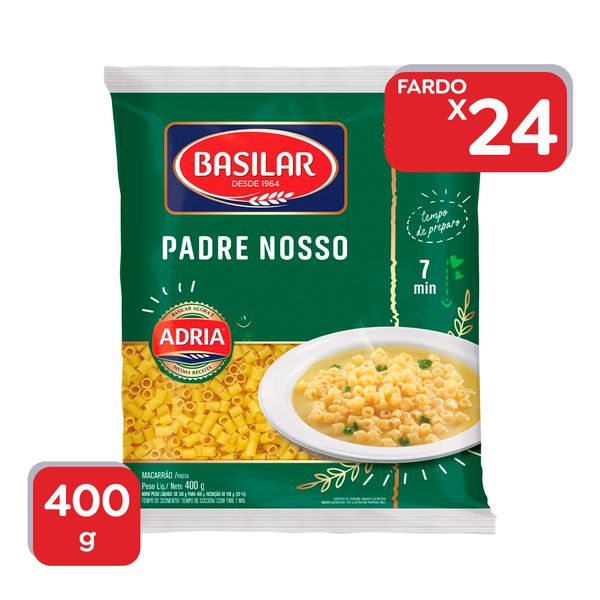 Macarrão Basilar Padre Nosso 400g - 24x400g