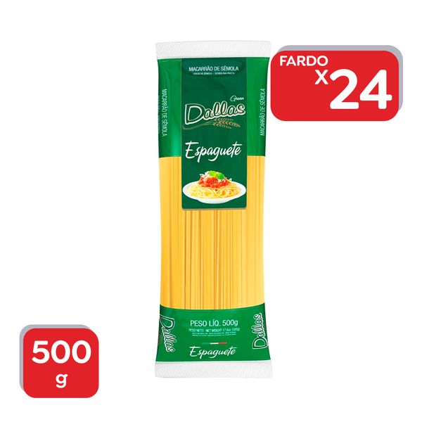 Macarrão Dallas Green Espaguete 500g - 24x500g