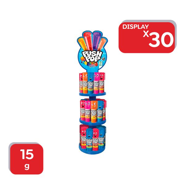 Pirulito Push Pop Torre Duo 15g - 30x15g