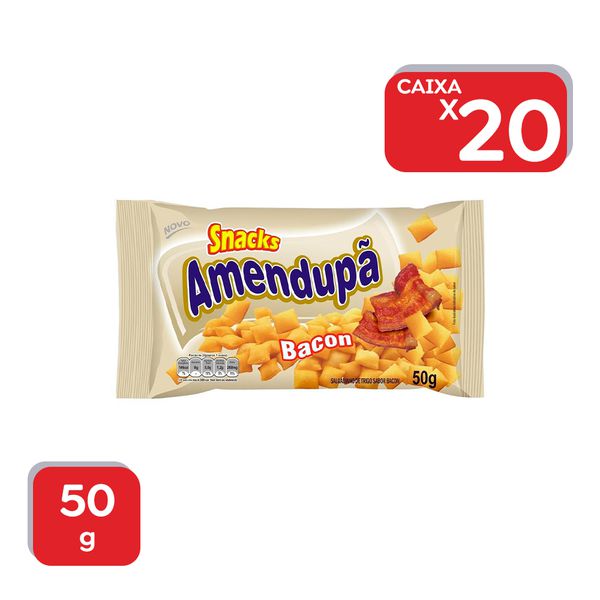 Salgadinho Amendupã Bacon 50g - 20x50g