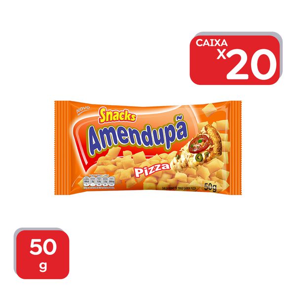 Salgadinho Amendupã Pizza 50g - 20x50g