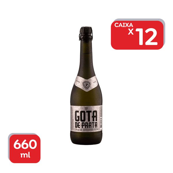 Champagne Sidra Branca Gota de Prata 660ml - 12x660ml.