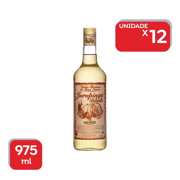 Vinho Nacional Jurupinga Branco Suave 975ml - 12x975ml.
