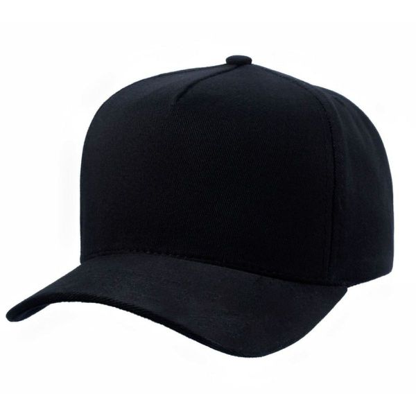 Boné Preto Snapback 5 Paineis 