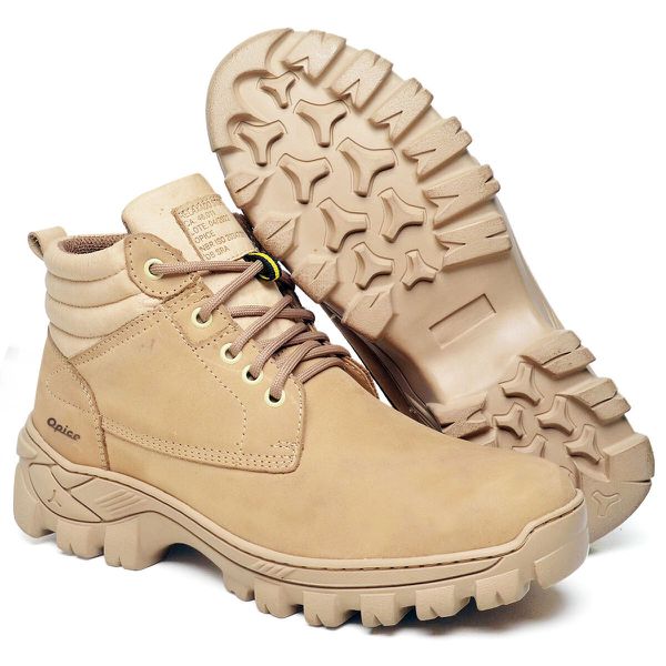 Bota De Couro Work Areia C.a 48.011