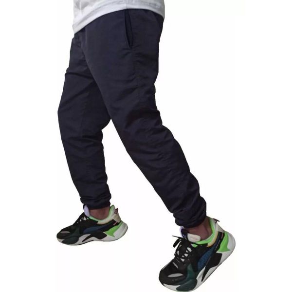 Calça De Tactel Jogger Azul Marinho
