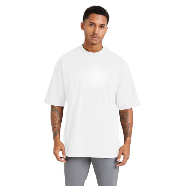 Camiseta Oversized Algodão Masculina Branca