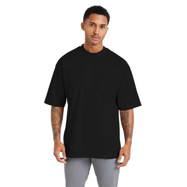 Camiseta Oversized Algodão Masculina Preta