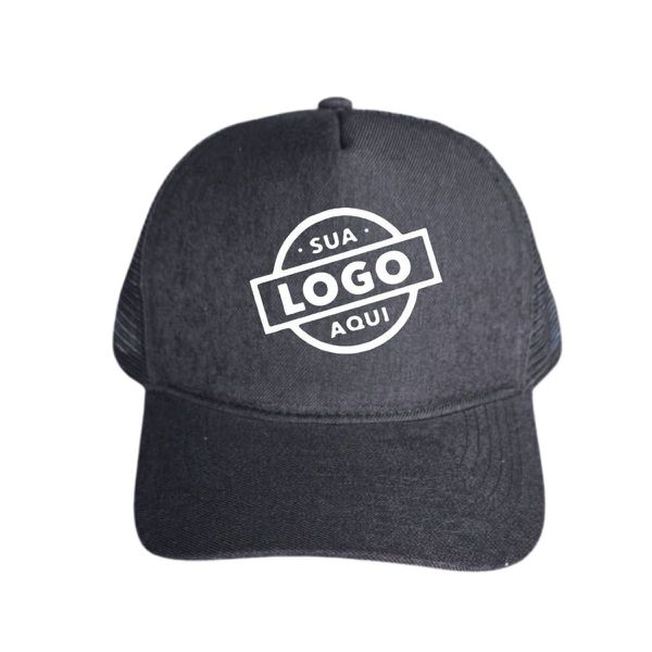 Boné Preto Telinha Personalizado Snapback