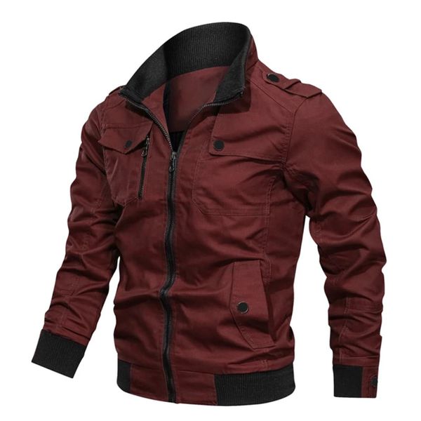 Jaqueta De Sarja Forrada Masculina Vinho