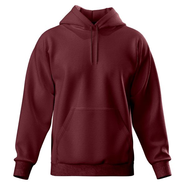 Blusa De Moletom Canguru e Capuz Vinho