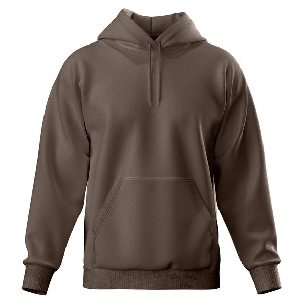 Blusa De Moletom Canguru e Capuz Café