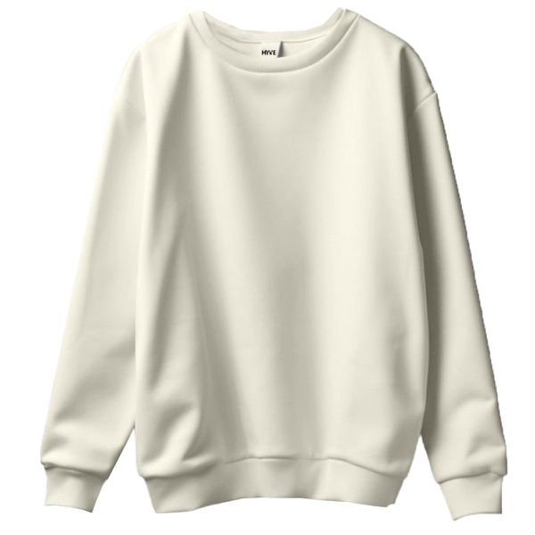 Moletom Gola Careca Sem Touca Moletinho Off White