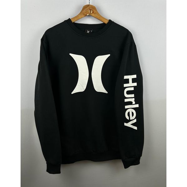 Moletom S/Capuz Hurley preto 
