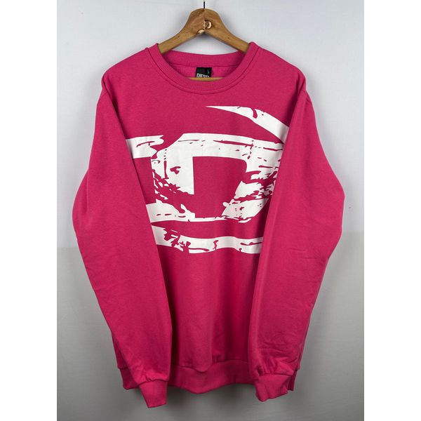 Moletom S/Capuz Diesel Rosa 
