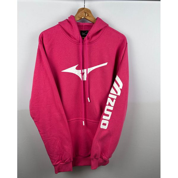 Moletom C/ Capuz Mizuno Rosa 