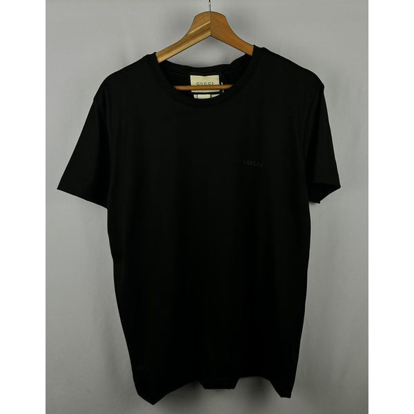 Camisa Peruana Gucci Preta Escrita No Peito pequena