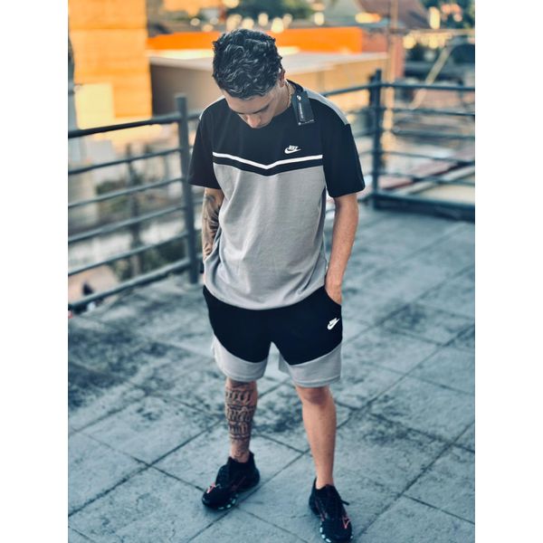 Conjunto nike Verao Preto/Cinza 