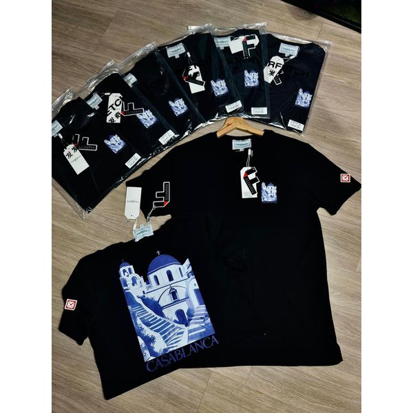 Camisa Malha Chinesa CasaBlanca Preta