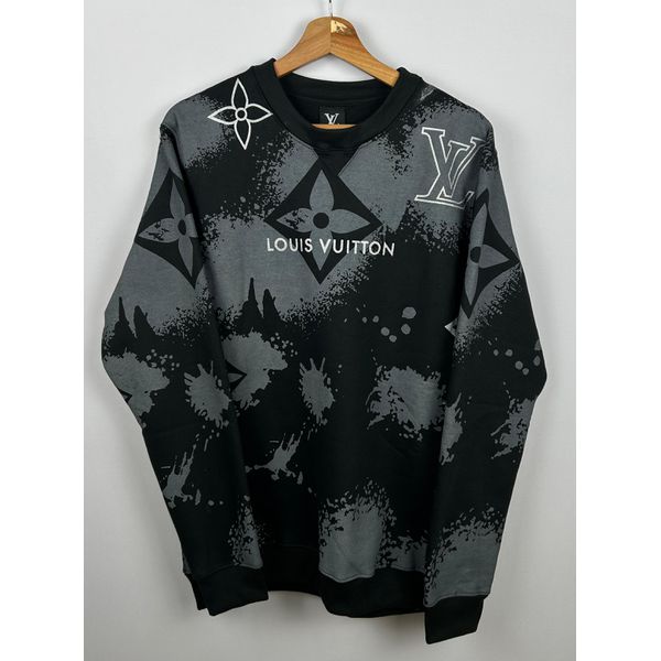 Moletom S/Capuz Louis Vuitton preto 