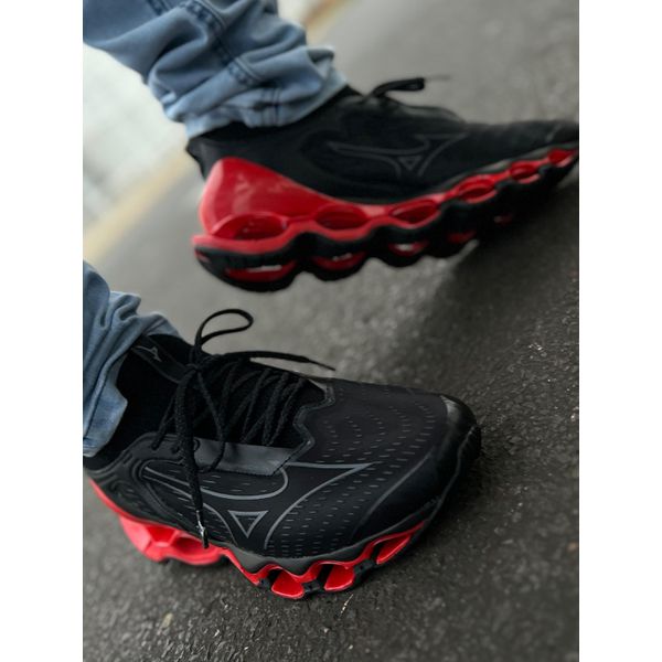 Tênis Mizuno Wave Prophecy 14 Preto/Vermelho