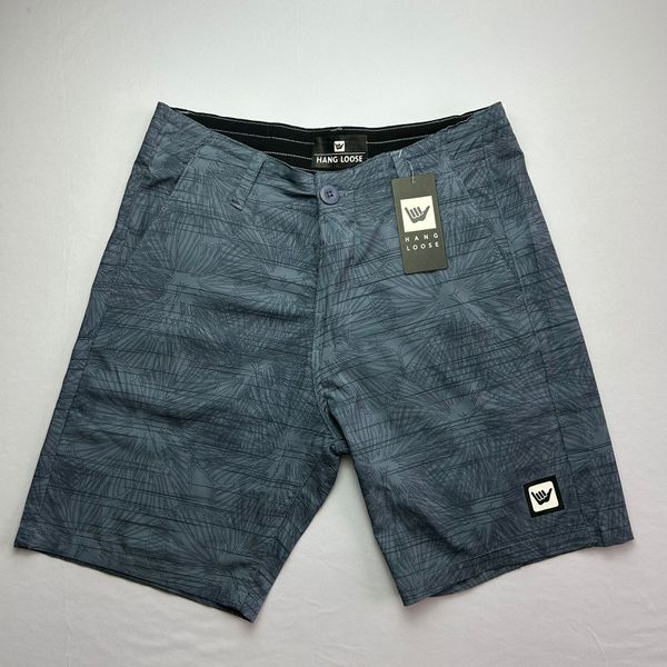 Bermuda Walker quiksilver simbolo azul com flores