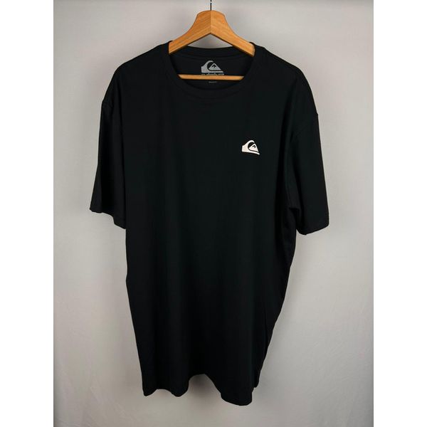 Camisa Quiksilver Preta Desenho Nas Costas 